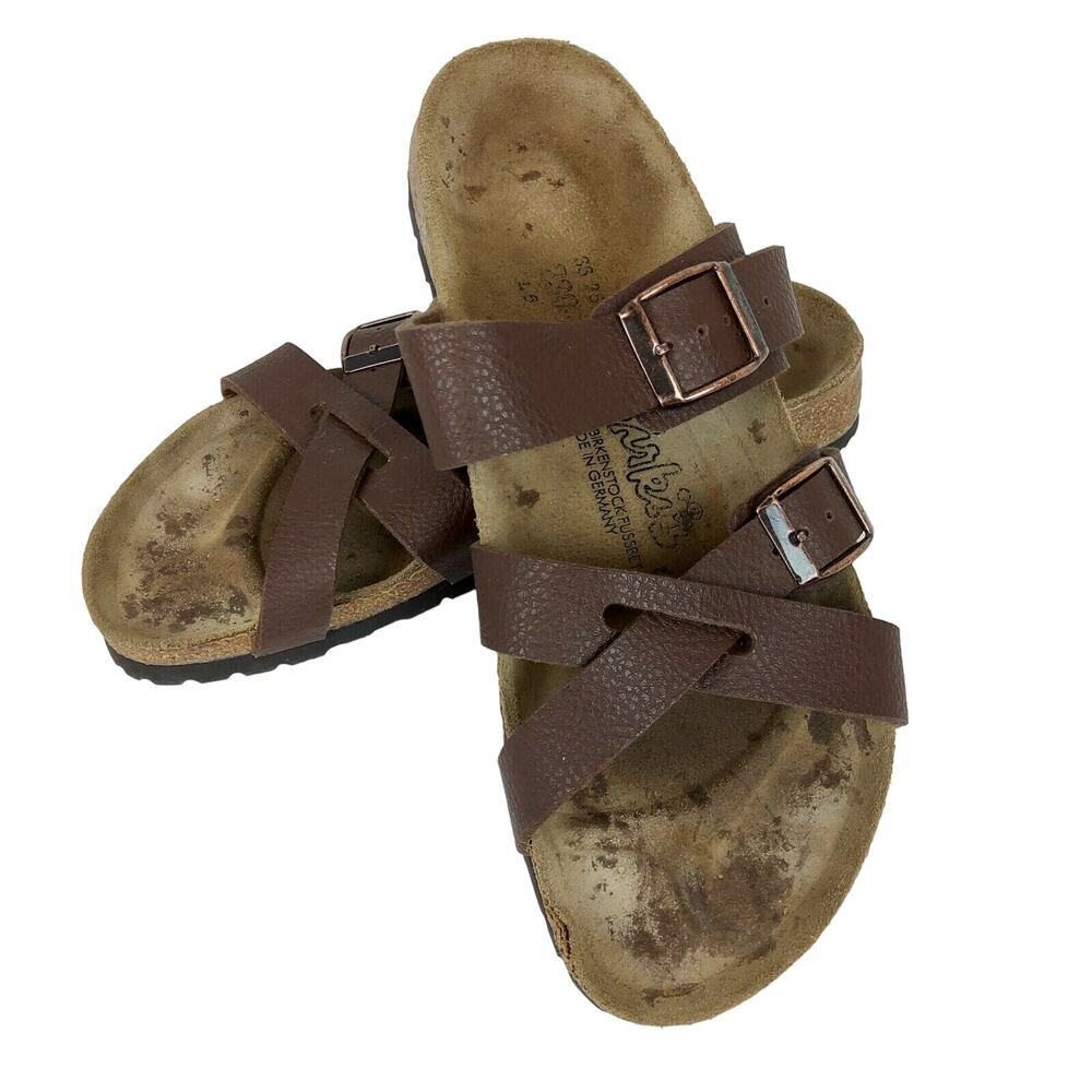 ORIGINAL Birkenstock Birki's Sandals brown Size 5 230 strappy